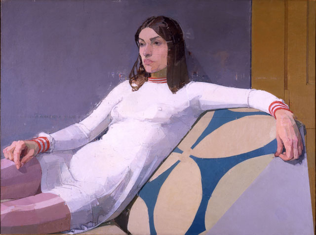 Euan Uglow. Georgia, 1973. Oil paint on canvas, 83.8 x 111.8 cm. British Council Collection. © The Estate of Euan Uglow.