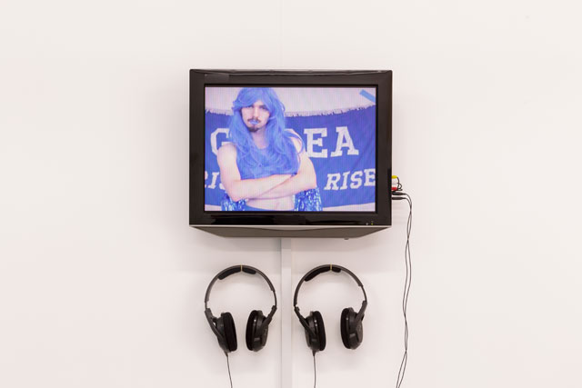 Liam Geary Baulch. Cheerleading Against Climate Change, 2017. Video with sound, 1 min 16 sec. Image courtesy of Tim Bowditch.