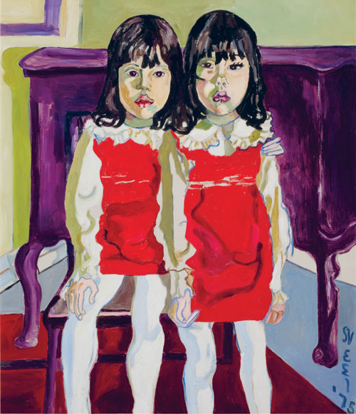 <p>Alice Neel.<em> The De Vegh Twins, </em>1975. Oil on canvas, 96.5 x 81.3 cm. Private collection, Washington, DC.