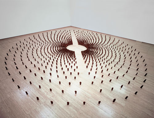 Antony Gormley. <em>Field for the Art Gallery of New South Wales</em>, 1989. Terracotta, 23 x 1,140 x 1,050 cm. Collection Art Gallery of New South Wales, Sydney, Australia. © Antony Gormley.