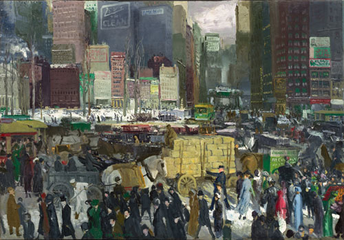 George Bellows. New York, 1911. Oil on canvas, 106.7 x 152.4 cm. National Gallery of Art, Washington, Collection of Mr. and Mrs. Paul Mellon. Image courtesy of the Board of Trustees, National Gallery of Art, Washington. Photograph: Greg Williams.