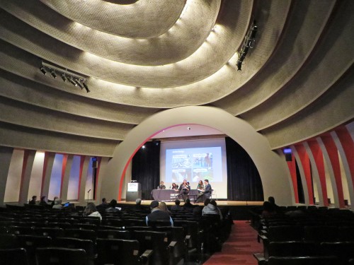 Auditorium designed by Joseph Urban in 1931 for the New School for Social Research.