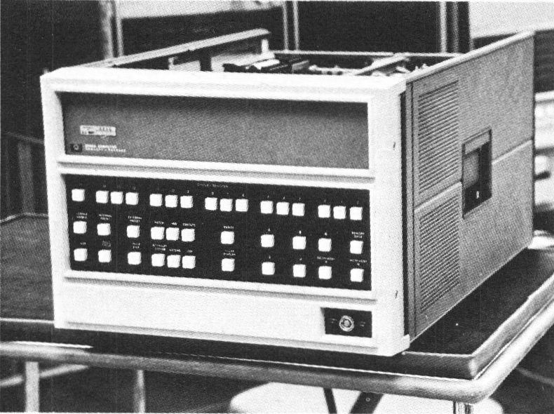Figure 1: The Hewlett Packard 2100 A computer is a small, fast, general purpose machine characteristic of the `minis' now on the market