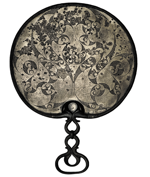 Desborough Mirror. Bronze. Desborough, Northamptonshire, England, 50 BC – AD 50. © The Trustees of the British Museum.