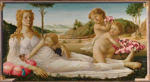 Follower of Sandro Botticelli.        <em>An Allegory</em>, <br>
        probably about 1490–1550. © National Gallery, London.    