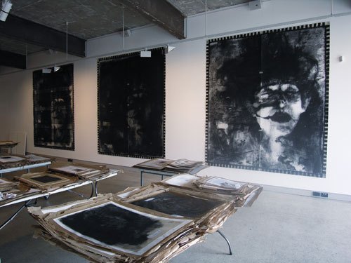 Bernhard Sachs. Installation view. Unseen: Studium. Fragments from Projects, 1977–2009. Melbourne Art Rooms, Melbourne, 2009. Photo: James Widdowson.