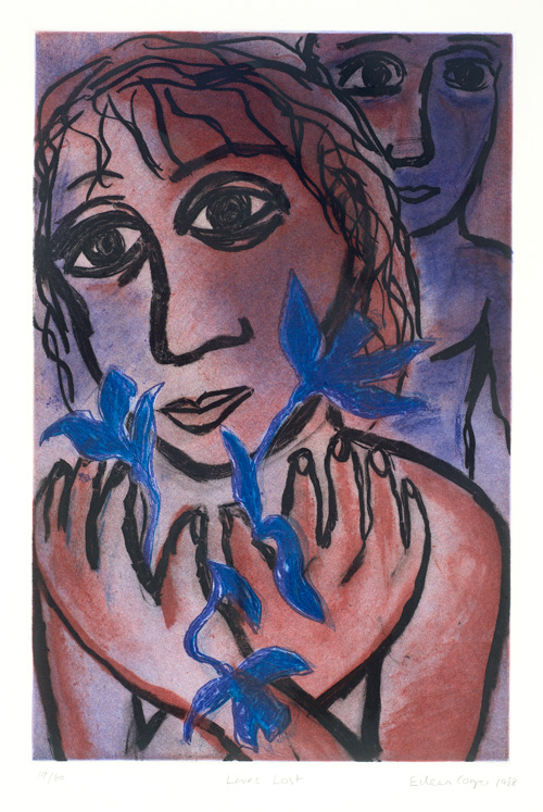 Eileen Cooper. Love’s Lost, 1982. Gravure, 42 x 28 cm (68.5 x 51.5 cm), Edition: 60.