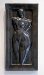Étienne Béothy (1897-1961). Opus 17 - Femme 1. Bronze relief, 41 x 20 x 3.5 cm (16 x 8 x 1 1/4 in), 1 of 8, with ‘Clementi, Meudon. Cire Perdue’ foundry mark conceived in 1925.