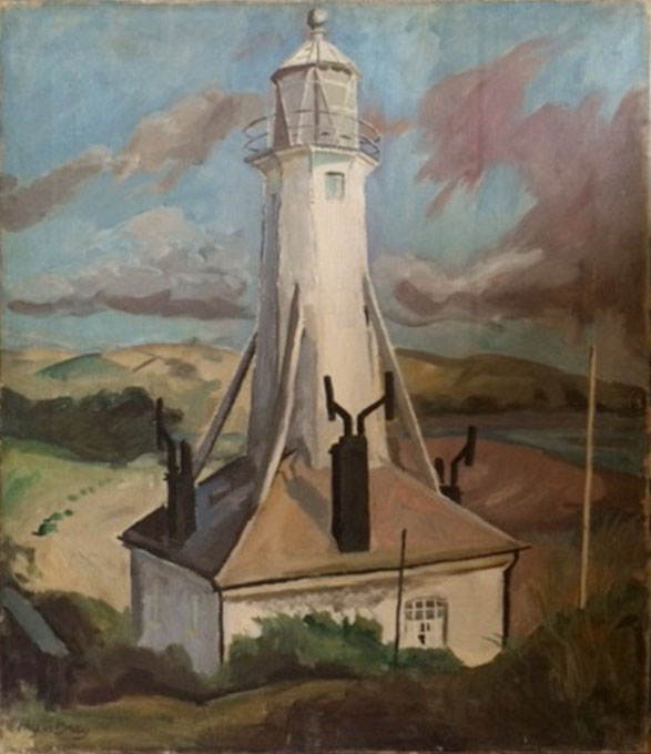 Phyllis Bray. Braunton Lighthouse, 1935. Oil on canvas, 46 x 61 cm. Private collection, © the artist’s estate.