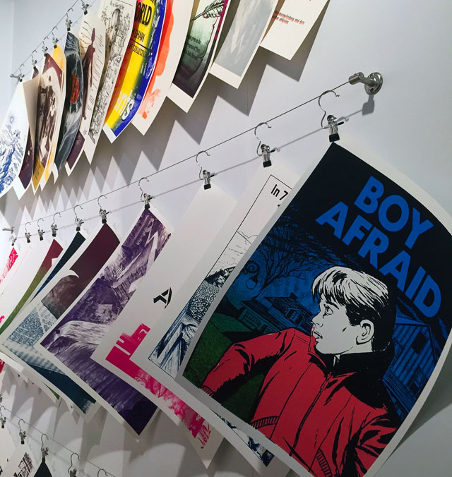 The Broad at Michigan State University collaboration with French duo The Bells Angels and Chicago’s Sputnik Press, EXPO Chicago 2017. Photograph: Harriet Thorpe.