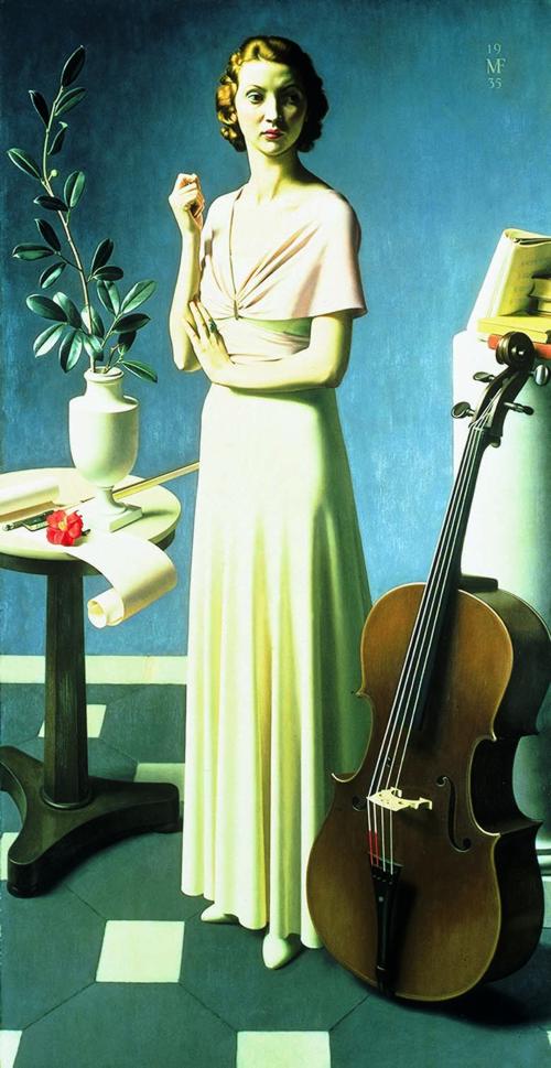 Meredith 
            Frampton. Portrait of a Young Woman, 1935. Oil on canvas, 205.7 x 
            107.9 cm. Tate, London © Tate 2002.