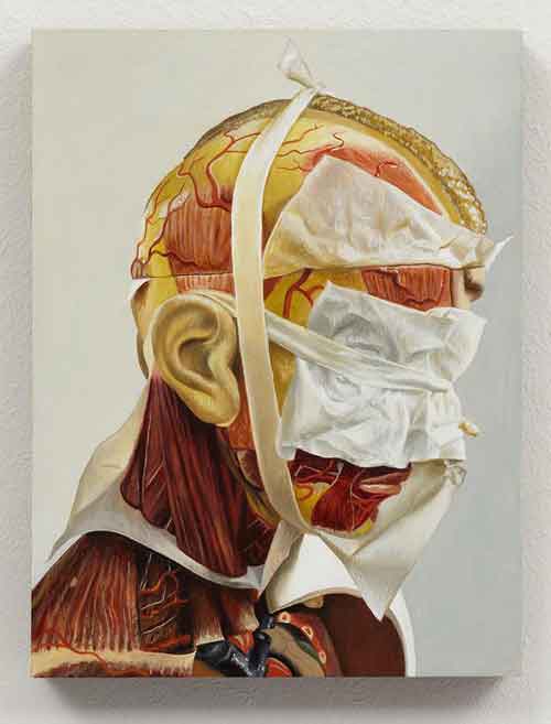 Mark Fairnington. The Forgettory, 2014. Oil on wooden panel, 16 x 12 cm. © the artist.