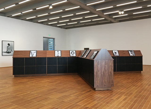 Theaster Gates. Facsimile Cabinet of Women Origin Stories, 2018. Installation view. Photograph: Veronica Simpson.