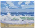 Maureen Gallace. Beach Wave October, 2016. Oil on panel, 27.9 x 35.6 cm (11 x 14 in). © Maureen Gallace, courtesy Maureen Paley, London.