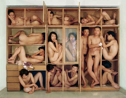 Gao Zhen and Gao Qiang (The Gao Brothers). Sense of Space, 2000. Photograph, 99.1 x 80 cm. Image courtesy of Hua Gallery, London.