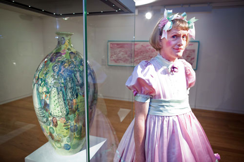 Grayson Perry at Manchester Art Gallery. Photograph: www.markwaugh.net