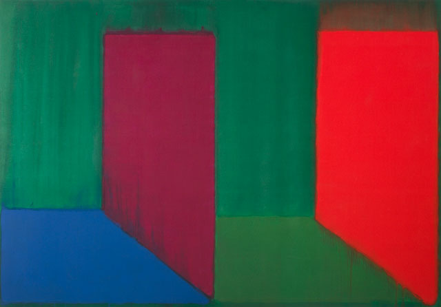 John Hoyland. 7.11.66, 1966. Acrylic on canvas, 84 x 120 in (213.4 cm x 304.8 cm). © The John Hoyland Estate. All
rights reserved, DACS 2017. Photograph: Colin Mills, courtesy of Pace Gallery.