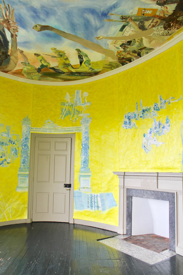Installation view, Jane Irish: Antipodes, courtesy of the artist, Lemon Hill and Philadelphia Contemporary.