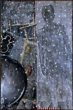 Jasper Johns. Winter, 1986. Encaustic on canvas, 75 x 50 in (190.5 x 127 cm). Private collection. Art © Jasper Johns / Licensed by VAGA, New York, NY.