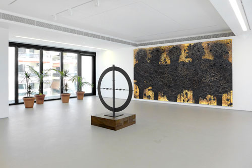 Rashid Johnson. Magic Numbers, The George Economou Collection, installation view (2). Photograph: Rebecca Constantopoulou and Fanis Vlastaras.