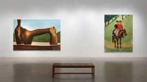 Interweaving childhood memories and imagination with the history of painting, Matthew Krishanu creates narrative series of universal relevance