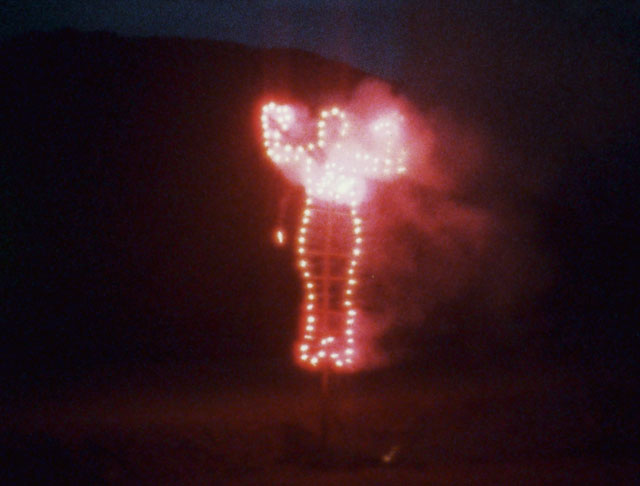 Ana Mendieta. Anima, Silueta de Cohetes (Firework Piece), 1976. Super 8 film, colour, silent. Photograph: The Estate of Ana Mendieta Collection, LLC. Courtesy of Galerie Lelong & Co.
