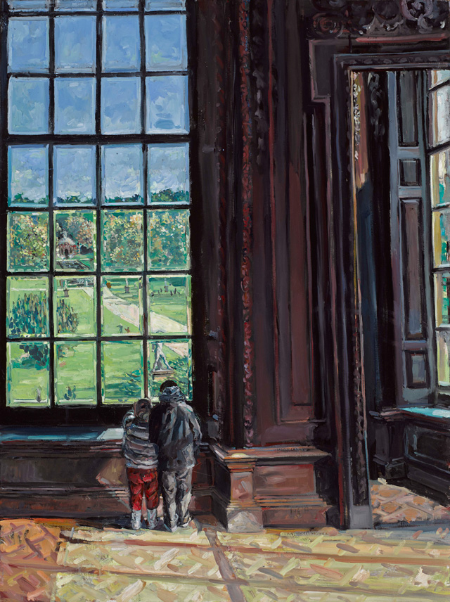 Hector McDonnell. Chatsworth – Looking Towards the Cascade, 2015. Oil on canvas, 102 x 76 cm (40 x 30 in).