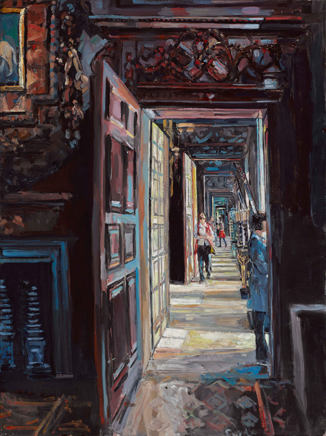 Hector McDonnell. Chatsworth – The State Rooms, 2015. Oil on canvas, 102 x 76 cm (40 x 30 in).