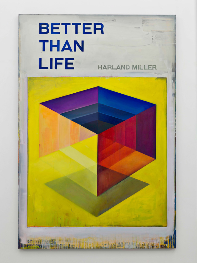 Harland Miller. Better Than Life, 2016, Oil on canvas, 300 x 202 cm. Courtesy the artist and Blain Southern. Photograph: Peter Mallet.
