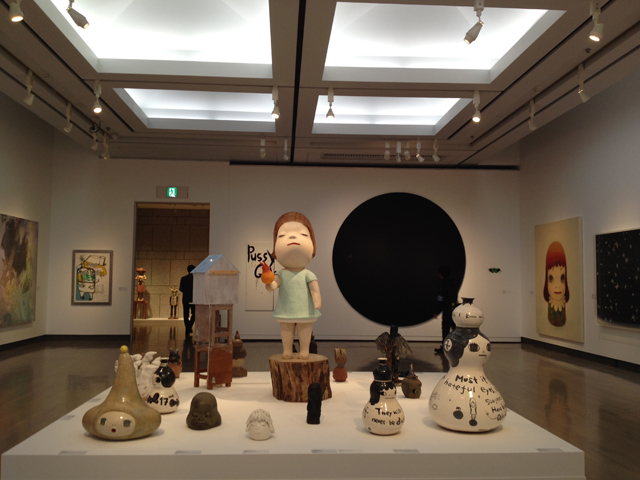 Takashi Murakami and his Superflat Collection. Gallery view.