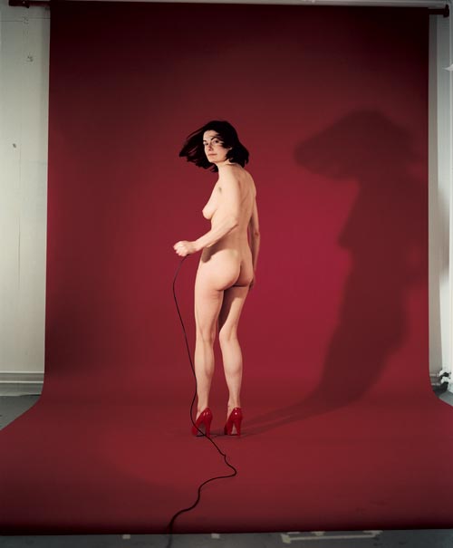 Jemima Stehli. Red Turning, 2000, C-Type Print © The Artist, courtesy Lisson Gallery, London