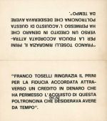 Emilio Prini, Untitled, 1970.  Courtesy Archivio Emilio Prini.