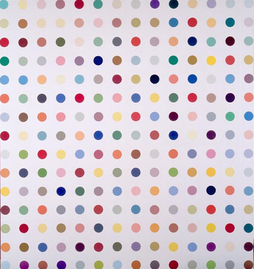 Damien Hirst. Apotryptophanae, 1994. 205.5 x 221 cm, household gloss and emulsion on canvas. © The Artist/Science. Courtesy British Council Collection.