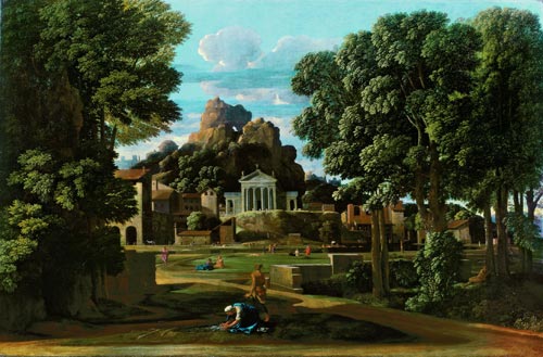Nicolas Poussin (1594–1665). <em>Landscape with Ashes of Phocian.</em><strong></strong> Liverpool, Walker Art Gallery