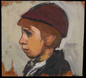 Joan Eardley. Boy’s Head. Oil on board. Government Art Collection. © Estate of the Artist. Image: Crown Copyright, UK Government Art Collection. © Estate of Joan Eardley. All Rights Reserved, DACS 2014.