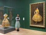 Sargent and Fashion, installation view with La Carmencita, c1890 and her costume c1890 at Tate Britain 2024. Photo © Tate (Larina Fernandes).