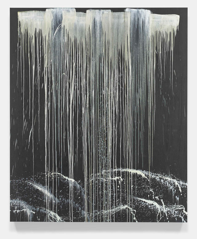 Pat Steir. Elephant Waterfall, 1990. Oil on canvas, 144 x 122 in (365.8 x 309.9 cm). © Pat Steir, 2016. Courtesy Dominique Lévy, New York / London.