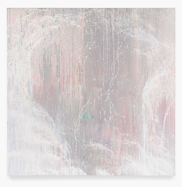 Pat Steir. Wind, Water and Stone: 6 AM, 1997. Oil on canvas, 108 x 108 in (274.3 x 274.3 cm). © Pat Steir, 2016. Courtesy Dominique Lévy, New York / London.