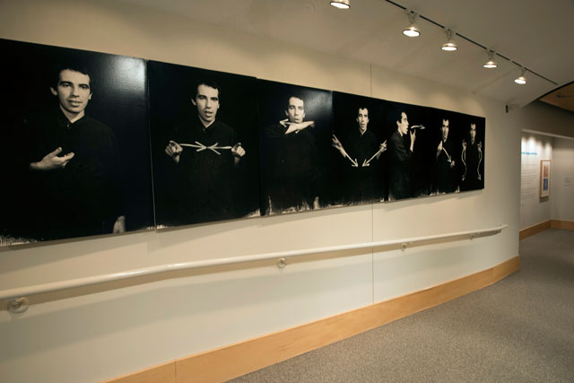 Yurii Albert. I Have So Much To Say With My Art!, 1989. Photograph. Installation View: Thinking Pictures: Moscow Conceptual Art at the Dodge Collection at the Zimmerli Art Museum at Rutgers. Photograph: Peter Jacobs.