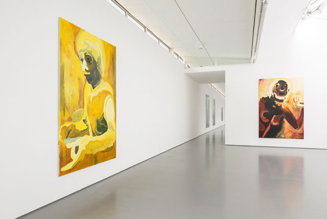 Clare Woods. Installation view (4), Victim of Geography exhibition at Dundee Contemporary Arts. Photograph: Ruth Clark.