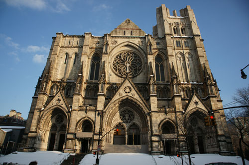 Cathedral of St John the Divine in Morningside Heights, Manhattan. Photograph: Miguel Benavides.
