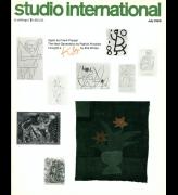 Studio International, July 1966, Volume 172 Number 879. Cover image: Designed by Benson Zonena. Based on paintings and drawings by Paul Klee in the collection of Ella Winter and the Brook Street Gallery summer exhibition.