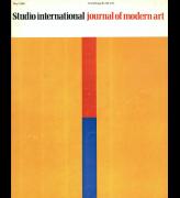 Studio International, May 1968, Volume 175 Number 900. Cover image: Cover specially designed for this issue by John Plumb.