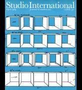 Studio International, April 1969, Volume 177 Number 910. Cover image specially designed by Don Judd. © Studio International Foundation.