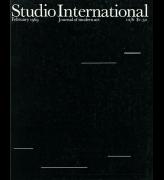 Studio International, February 1969, Volume 177 Number 908. Cover image.