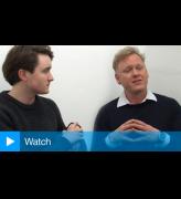 Will Peck, a recent graduate, and Gordon Shrigley, artist, London, April 2015.
