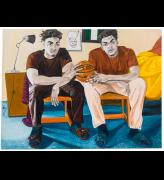 Jordan Casteel. Ashamole Brothers, 2015. Oil on canvas, 54 x 72 in.