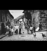 Live act by Alberto Greco in Piedralaves, 1963. Photograph by Montserrat Santamaría. Collection / Archive Galería del Infinito © Montserrat Santamaría © Courtesy of Alberto Greco's estate.