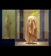 Paul Benney, The Tenant, 2012. © Private Collection, London; Tony Oursler, Fantasmino, 2017, Collection of Tony Oursler. Photo: Julian Salinas.