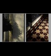 Left: Liebermann-Villa. Digital c-print. Photo Hélène Binet. Right: Montefiore Mausoleum, 3-2020, Digital c-print. Photo: Hélène Binet.